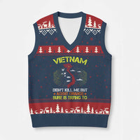 Agent Orange Dioxin V-Neck Knit Sweater Vest Vietnam Veteran Vet Gifts - Wonder Print Shop