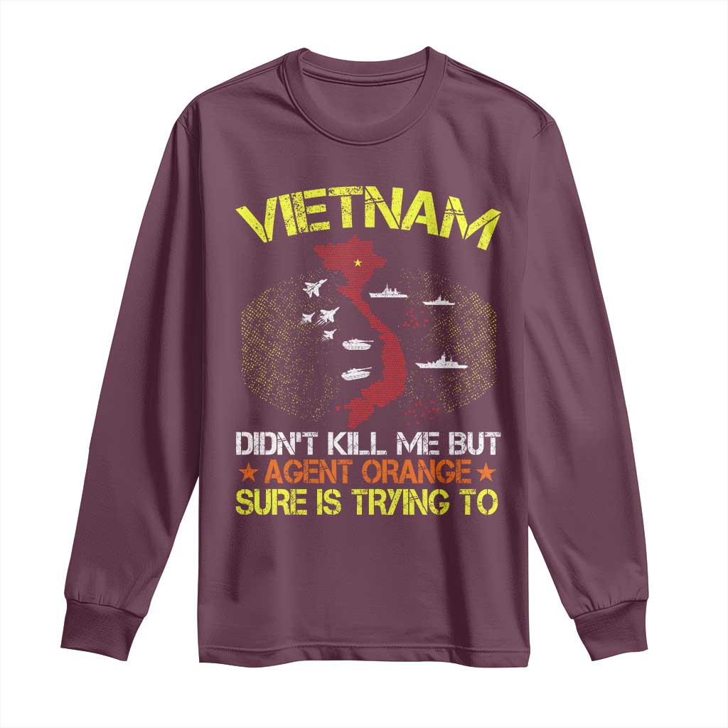 Agent Orange Dioxin Long Sleeve Shirt Vietnam Veteran Vet Gifts - Wonder Print Shop