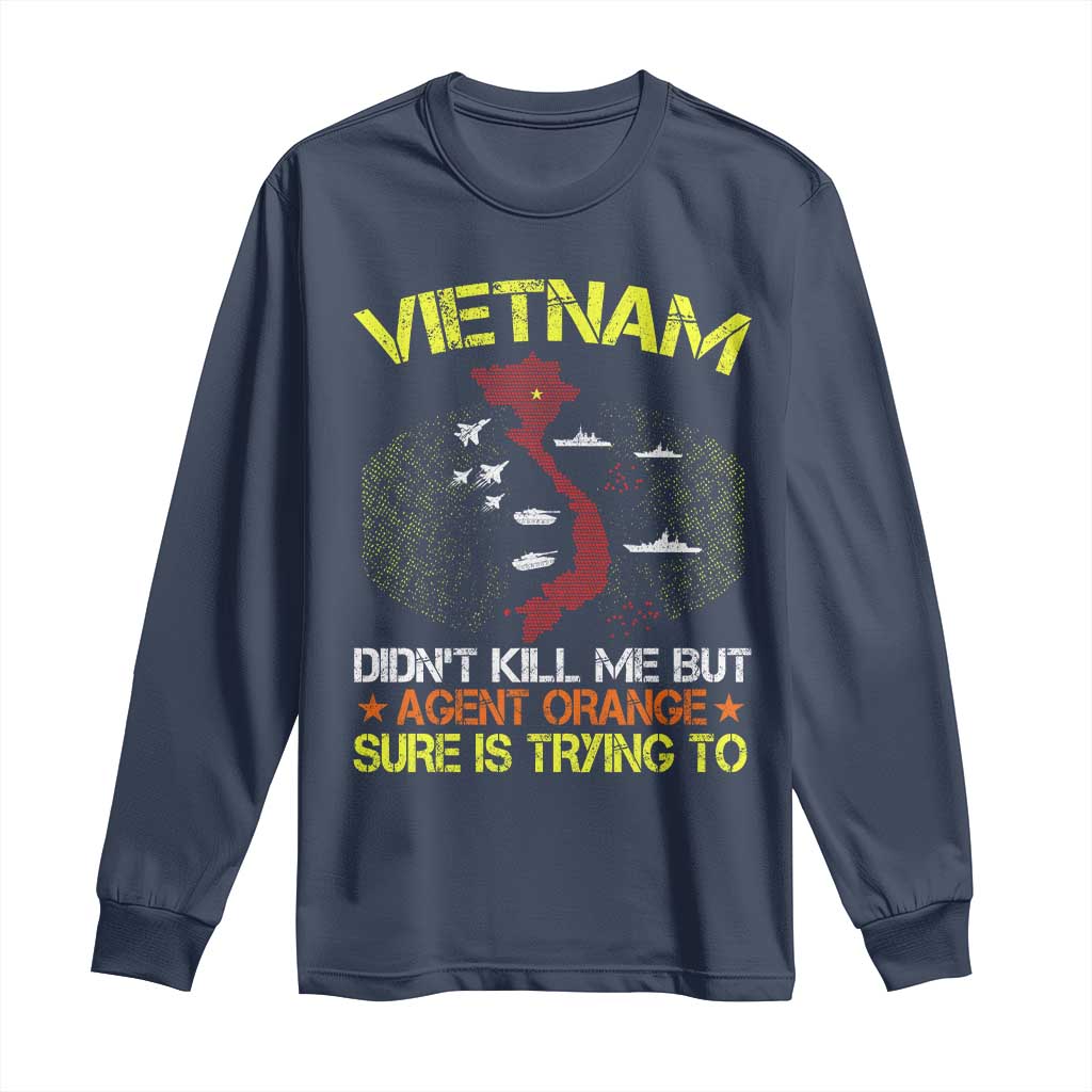 Agent Orange Dioxin Long Sleeve Shirt Vietnam Veteran Vet Gifts - Wonder Print Shop