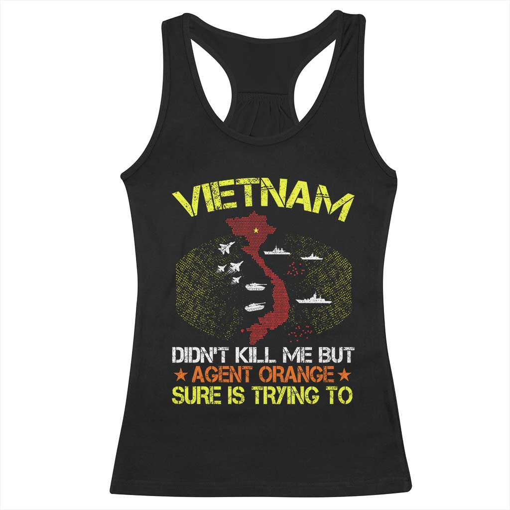 Agent Orange Dioxin Racerback Tank Top Vietnam Veteran Vet Gifts - Wonder Print Shop