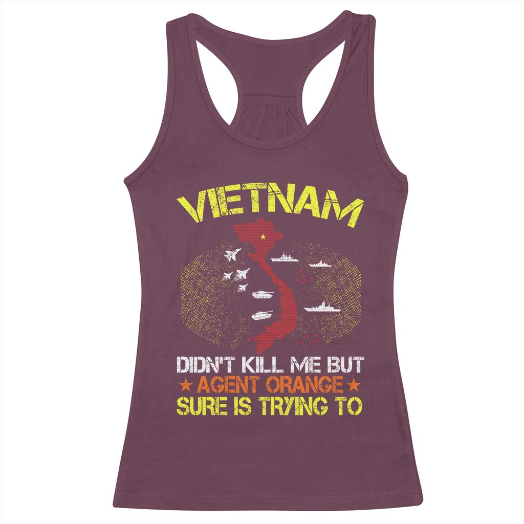 Agent Orange Dioxin Racerback Tank Top Vietnam Veteran Vet Gifts - Wonder Print Shop