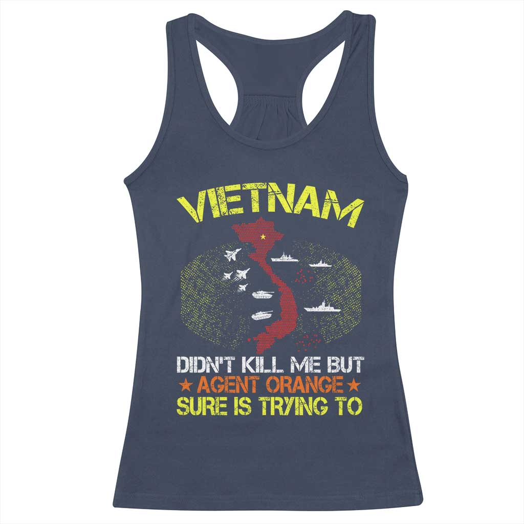 Agent Orange Dioxin Racerback Tank Top Vietnam Veteran Vet Gifts - Wonder Print Shop