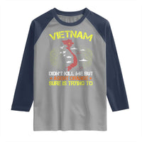 Agent Orange Dioxin Raglan Shirt Vietnam Veteran Vet Gifts - Wonder Print Shop