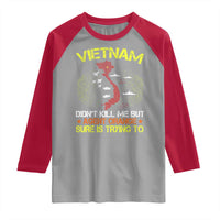 Agent Orange Dioxin Raglan Shirt Vietnam Veteran Vet Gifts - Wonder Print Shop