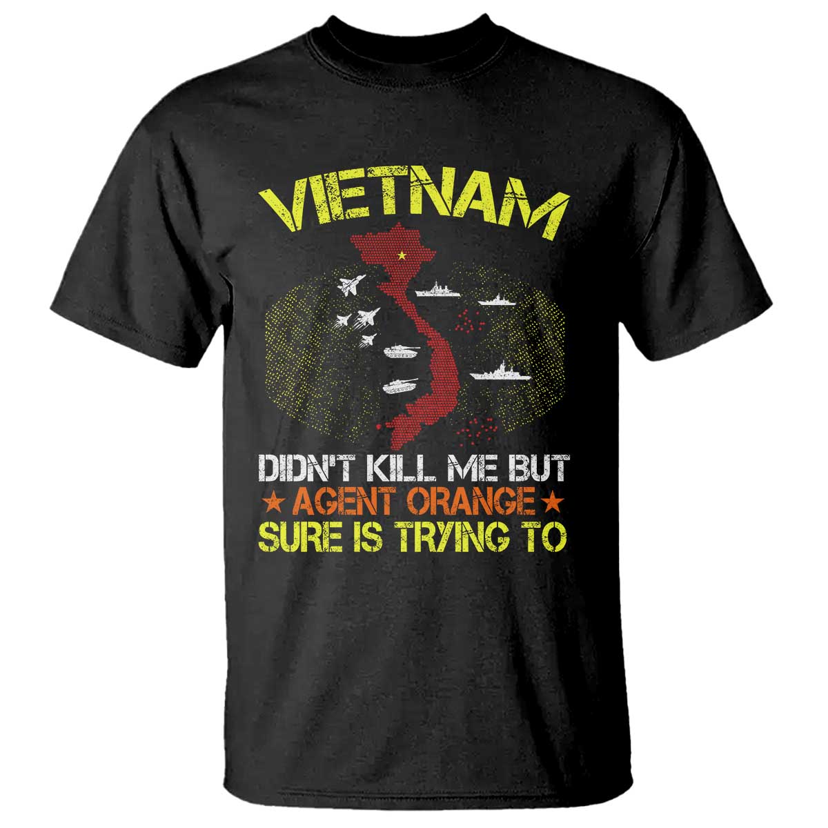 Agent Orange Dioxin T Shirt Vietnam Veteran Vet Gifts - Wonder Print Shop