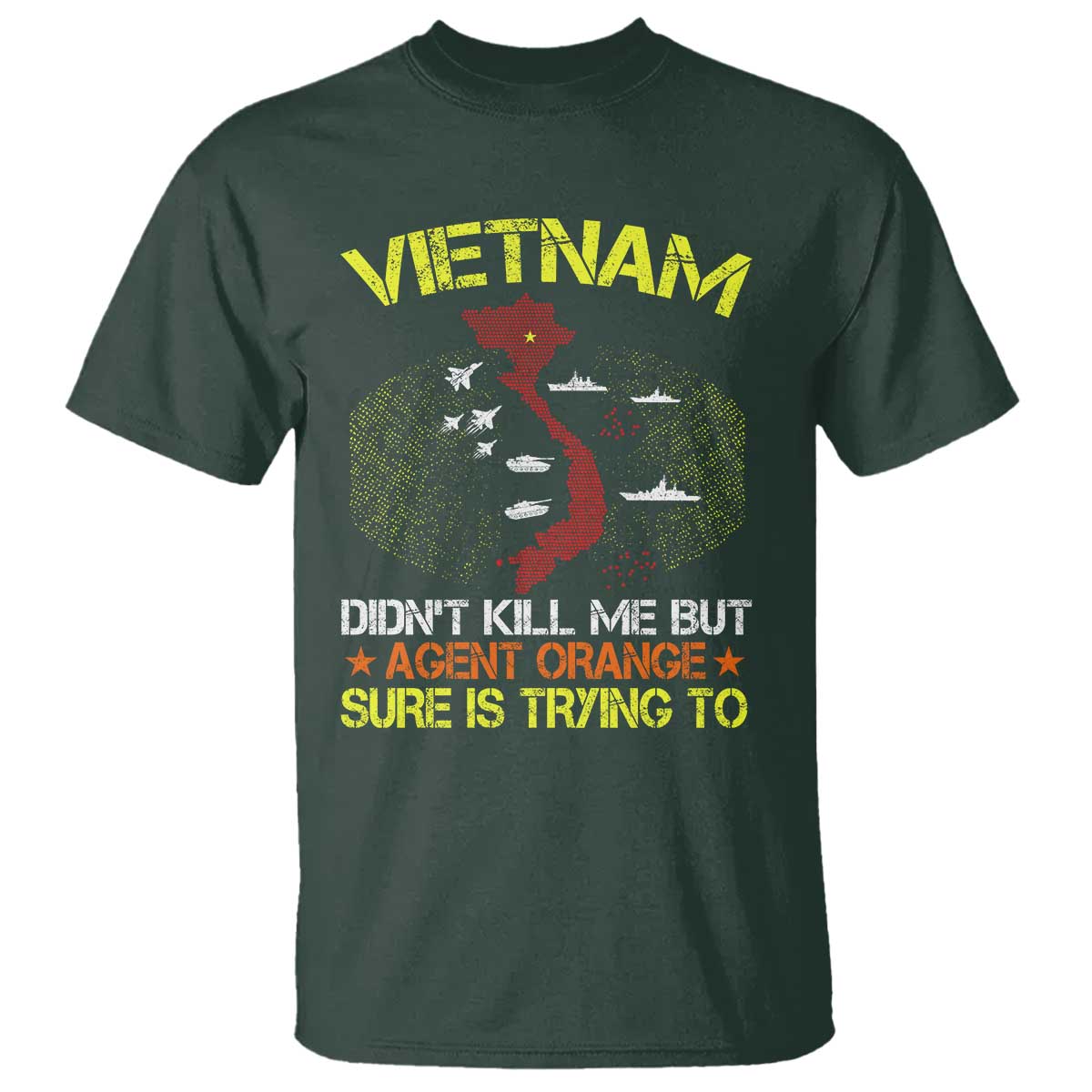 Agent Orange Dioxin T Shirt Vietnam Veteran Vet Gifts - Wonder Print Shop