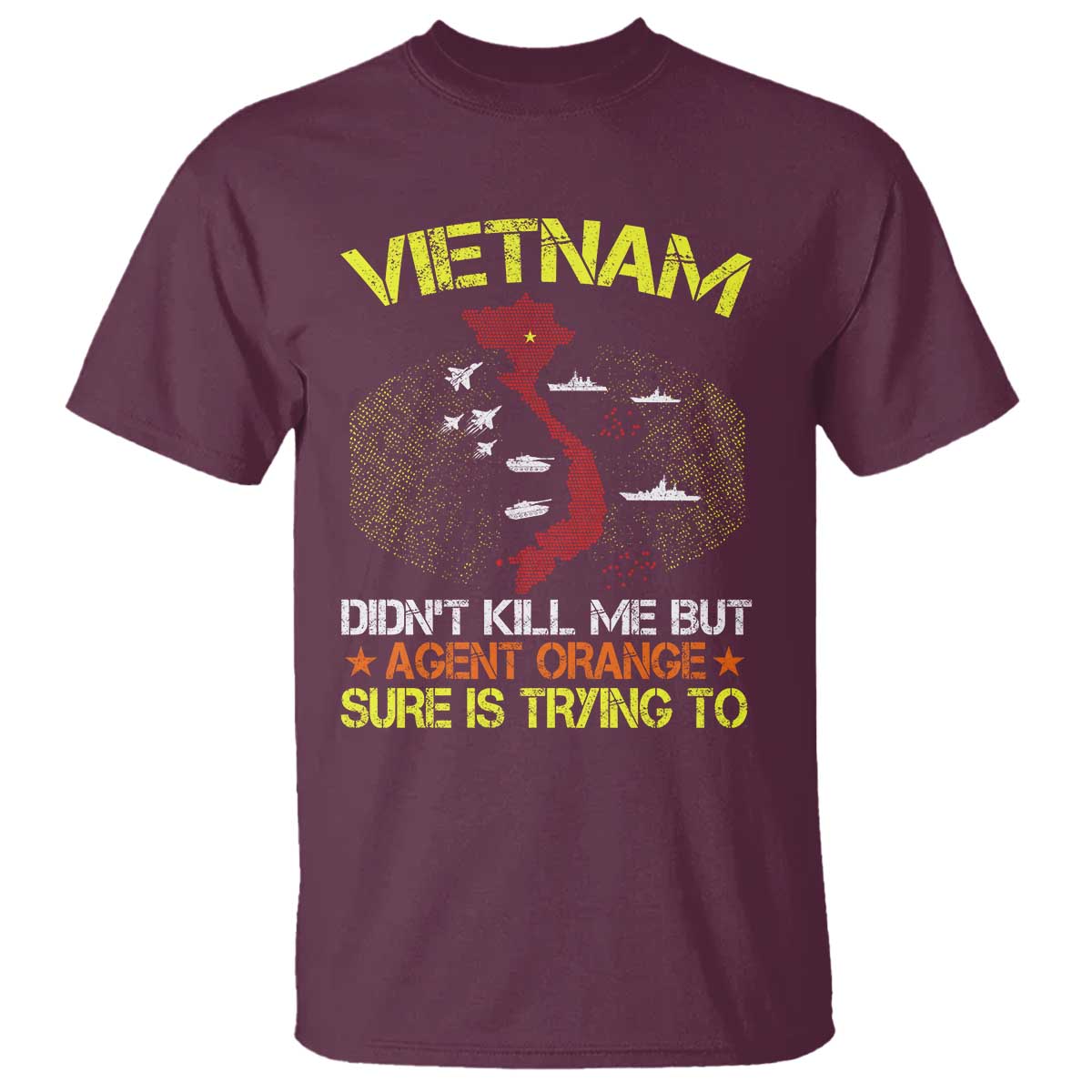 Agent Orange Dioxin T Shirt Vietnam Veteran Vet Gifts - Wonder Print Shop