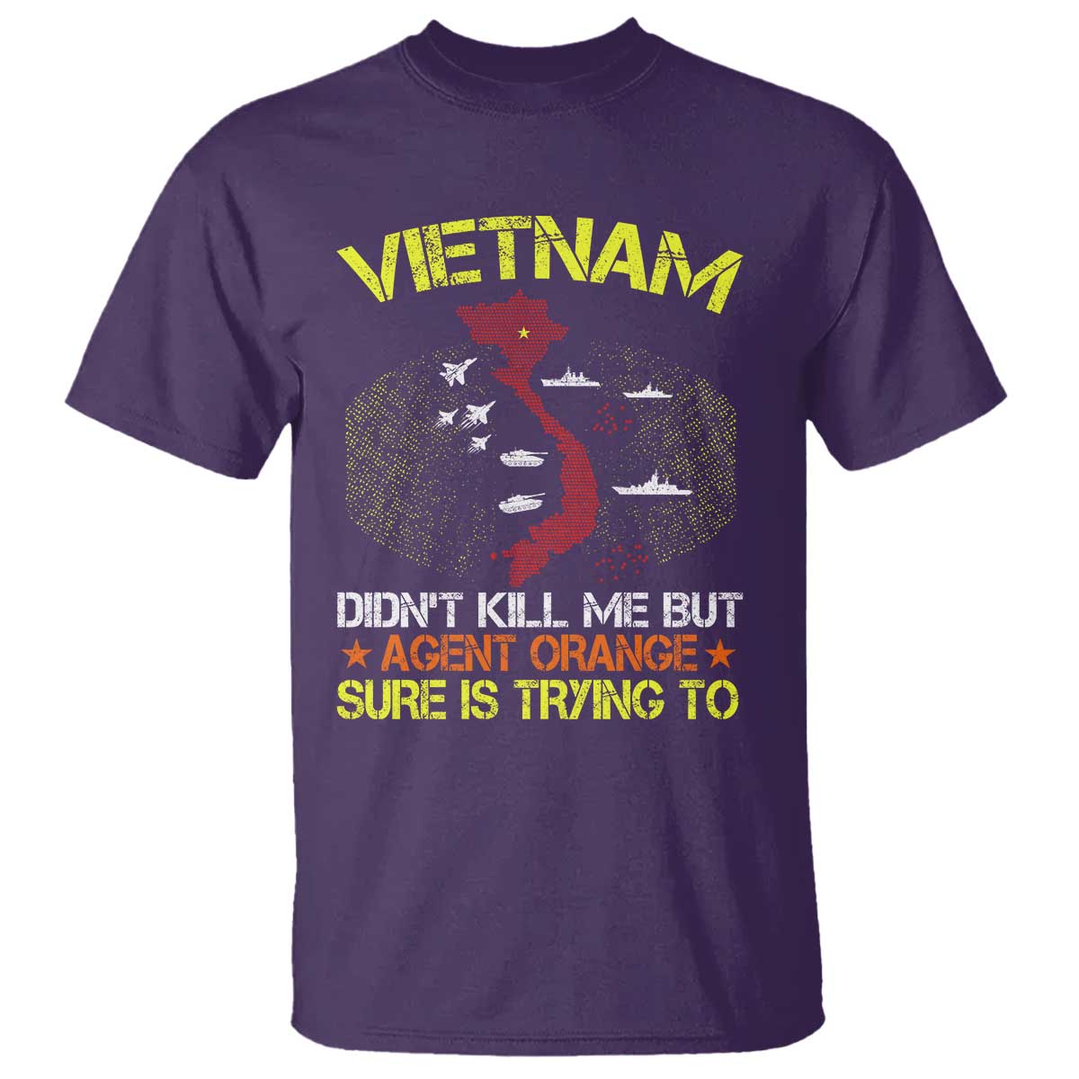 Agent Orange Dioxin T Shirt Vietnam Veteran Vet Gifts - Wonder Print Shop