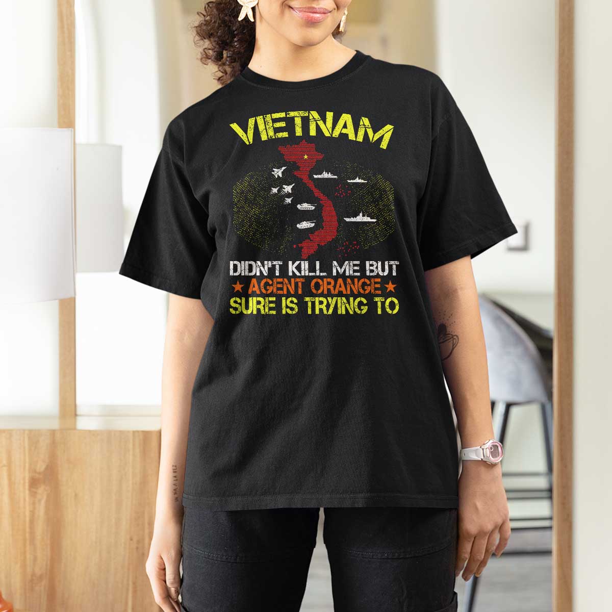 Agent Orange Dioxin T Shirt For Women Vietnam Veteran Vet Gifts - Wonder Print Shop
