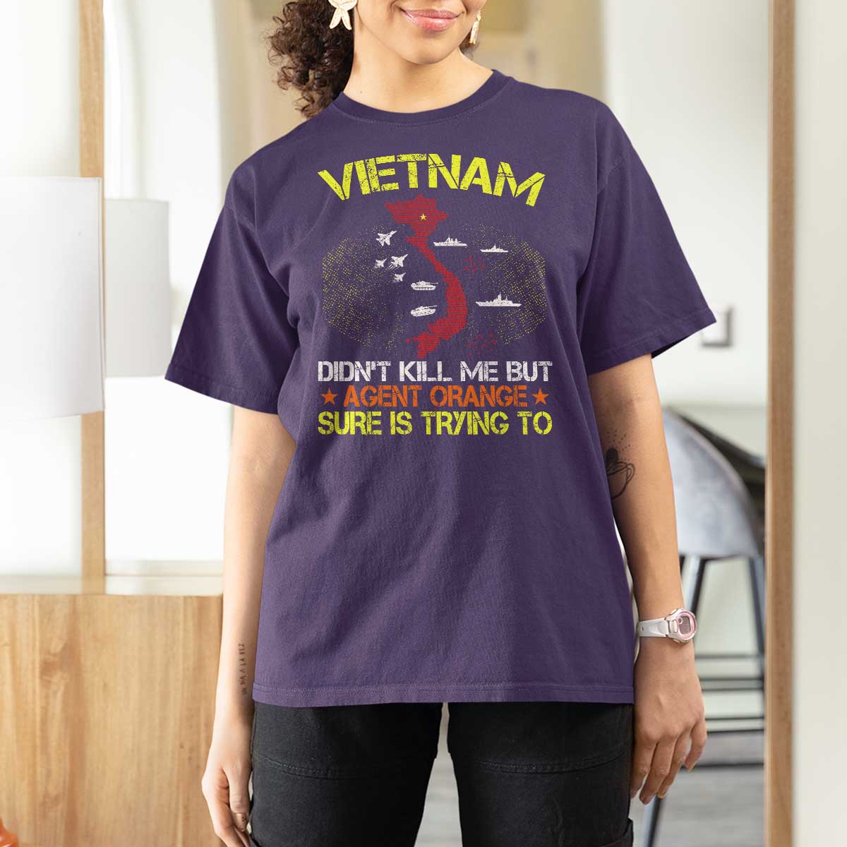 Agent Orange Dioxin T Shirt For Women Vietnam Veteran Vet Gifts - Wonder Print Shop