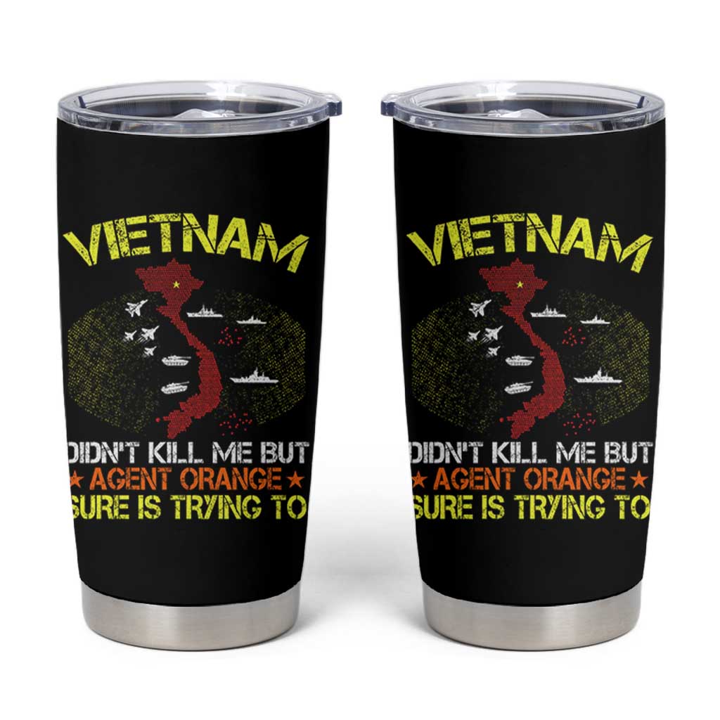 Agent Orange Dioxin Tumbler Cup Vietnam Veteran Vet Gifts - Wonder Print Shop