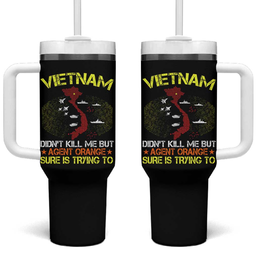 Agent Orange Dioxin Tumbler With Handle Vietnam Veteran Vet Gifts - Wonder Print Shop