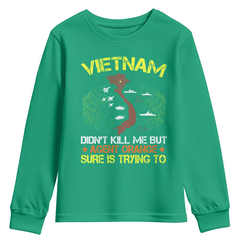 Agent Orange Dioxin Youth Sweatshirt Vietnam Veteran Vet Gifts - Wonder Print Shop