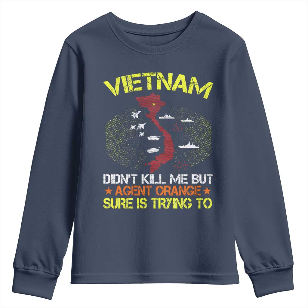 Agent Orange Dioxin Youth Sweatshirt Vietnam Veteran Vet Gifts - Wonder Print Shop