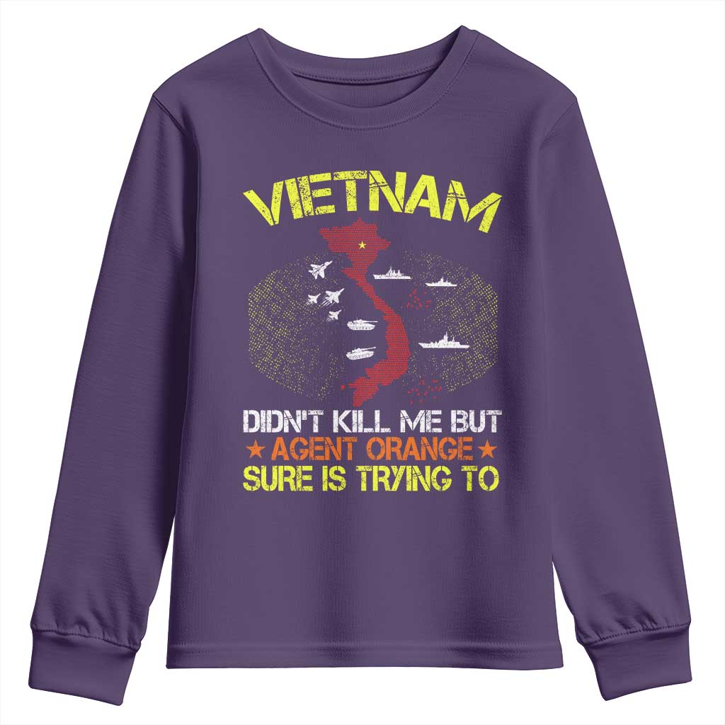Agent Orange Dioxin Youth Sweatshirt Vietnam Veteran Vet Gifts - Wonder Print Shop