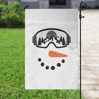 Ski Snowboard Snowman Face Garden Flag Goggles Skiing Snow Ski Lover Skier - Wonder Print Shop