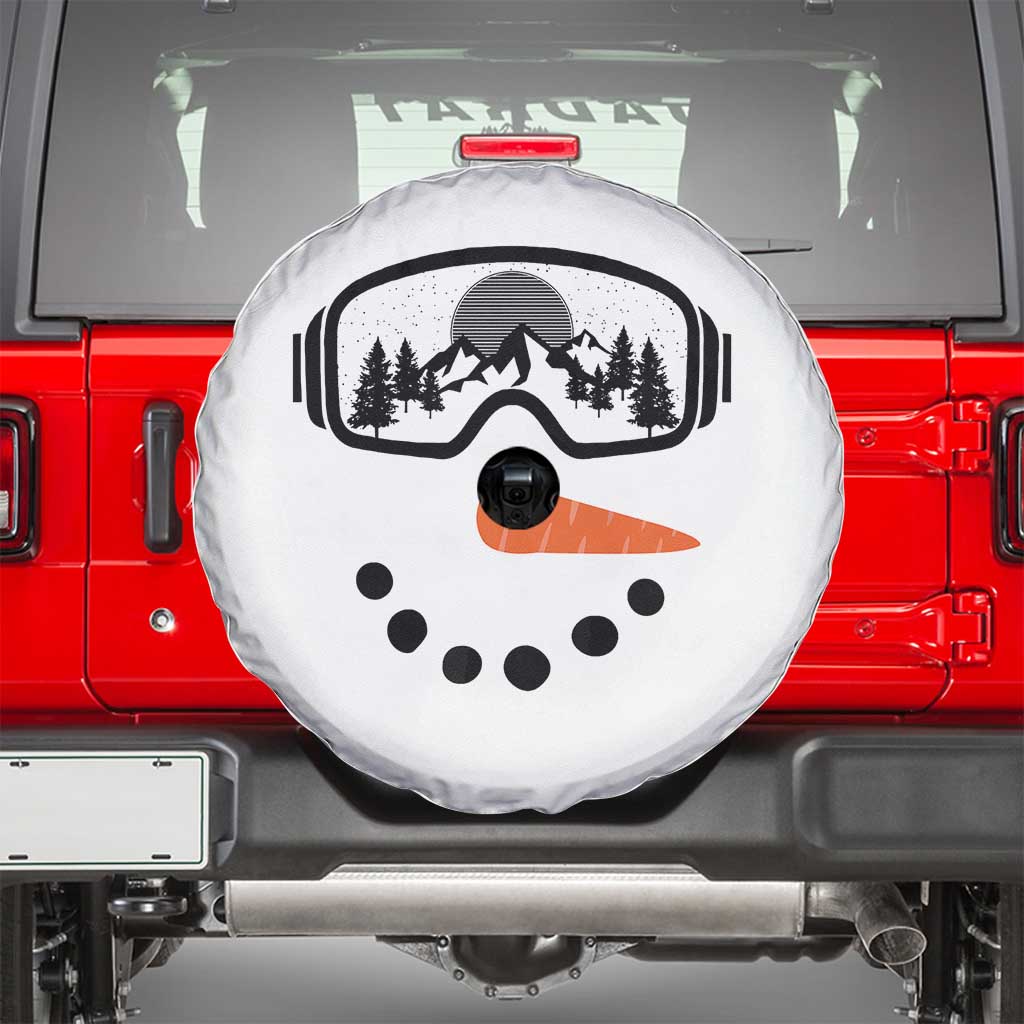 Ski Snowboard Snowman Face Spare Tire Cover Goggles Skiing Snow Ski Lover Skier - Wonder Print Shop