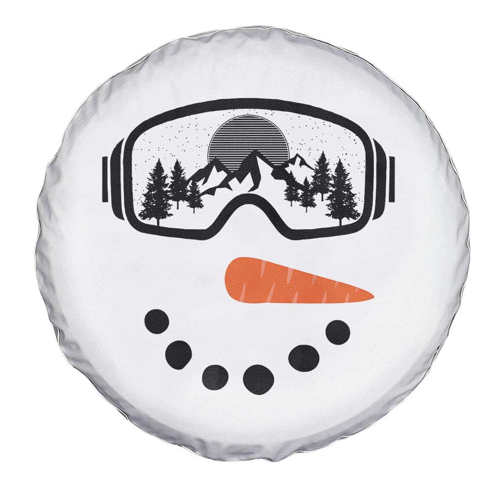 Ski Snowboard Snowman Face Spare Tire Cover Goggles Skiing Snow Ski Lover Skier - Wonder Print Shop