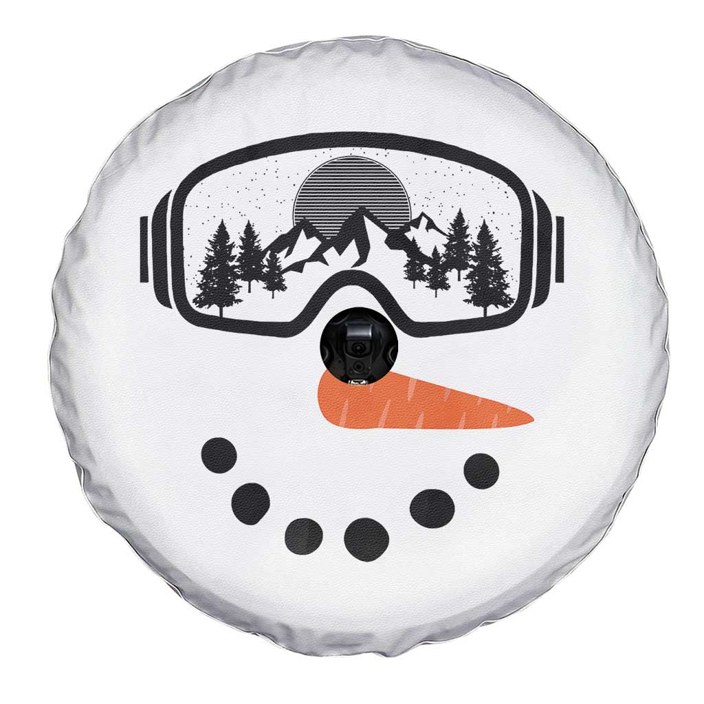 Ski Snowboard Snowman Face Spare Tire Cover Goggles Skiing Snow Ski Lover Skier - Wonder Print Shop