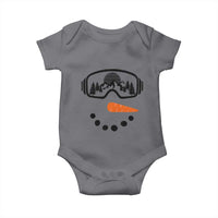Ski Snowboard Snowman Face Baby Onesie Goggles Skiing Snow Ski Lover Skier - Wonder Print Shop