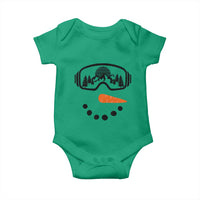 Ski Snowboard Snowman Face Baby Onesie Goggles Skiing Snow Ski Lover Skier - Wonder Print Shop