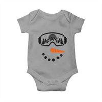 Ski Snowboard Snowman Face Baby Onesie Goggles Skiing Snow Ski Lover Skier - Wonder Print Shop