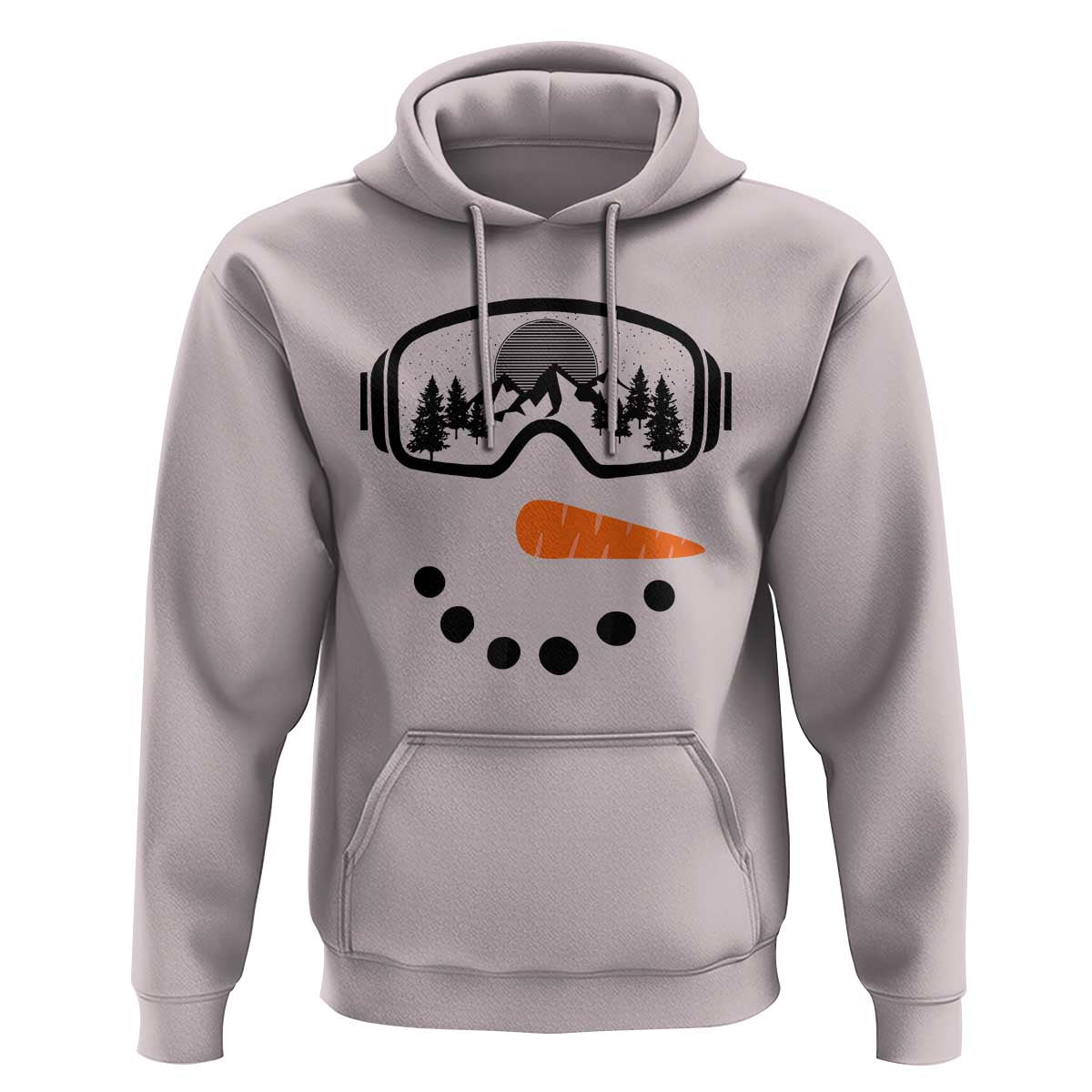 Ski Snowboard Snowman Face Hoodie Goggles Skiing Snow Ski Lover Skier - Wonder Print Shop