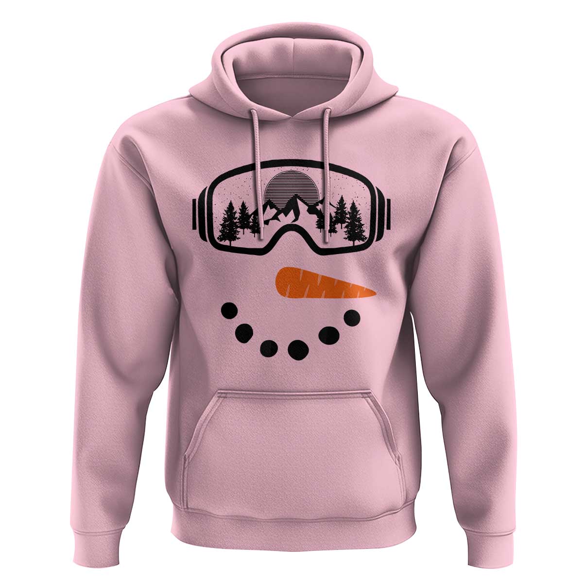 Ski Snowboard Snowman Face Hoodie Goggles Skiing Snow Ski Lover Skier - Wonder Print Shop