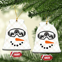Ski Snowboard Snowman Face Ceramic Ornament Goggles Skiing Snow Ski Lover Skier - Wonder Print Shop