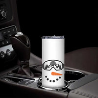 Ski Snowboard Snowman Face Skinny Tumbler Goggles Skiing Snow Ski Lover Skier - Wonder Print Shop