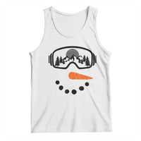 Ski Snowboard Snowman Face Tank Top Goggles Skiing Snow Ski Lover Skier - Wonder Print Shop