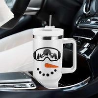 Ski Snowboard Snowman Face Tumbler With Handle Goggles Skiing Snow Ski Lover Skier - Wonder Print Shop