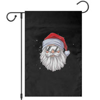 Skiing Santa Face Christmas Garden Flag Retro Ski Goggles Winter Sports Skiing Gift Snowboard - Wonder Print Shop