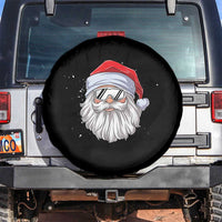 Skiing Santa Face Christmas Spare Tire Cover Retro Ski Goggles Winter Sports Skiing Gift Snowboard - Wonder Print Shop