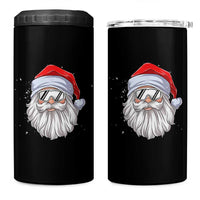 Skiing Santa Face Christmas 4 in 1 Can Cooler Tumbler Retro Ski Goggles Winter Sports Skiing Gift Snowboard - Wonder Print Shop