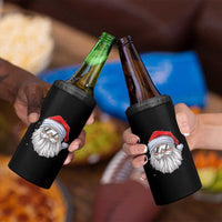 Skiing Santa Face Christmas 4 in 1 Can Cooler Tumbler Retro Ski Goggles Winter Sports Skiing Gift Snowboard - Wonder Print Shop