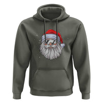 Skiing Santa Face Christmas Hoodie Retro Ski Goggles Winter Sports Skiing Gift Snowboard - Wonder Print Shop