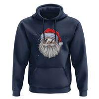 Skiing Santa Face Christmas Hoodie Retro Ski Goggles Winter Sports Skiing Gift Snowboard - Wonder Print Shop