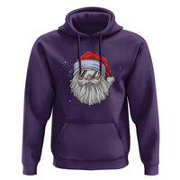 Skiing Santa Face Christmas Hoodie Retro Ski Goggles Winter Sports Skiing Gift Snowboard - Wonder Print Shop