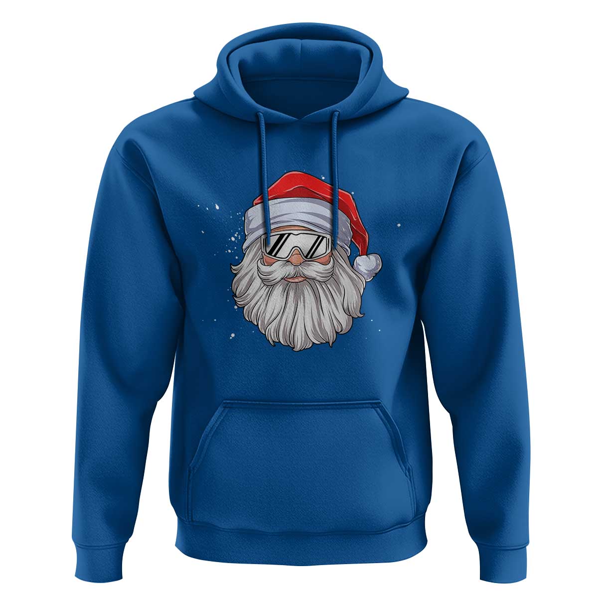 Skiing Santa Face Christmas Hoodie Retro Ski Goggles Winter Sports Skiing Gift Snowboard - Wonder Print Shop