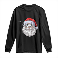 Skiing Santa Face Christmas Long Sleeve Shirt Retro Ski Goggles Winter Sports Skiing Gift Snowboard - Wonder Print Shop