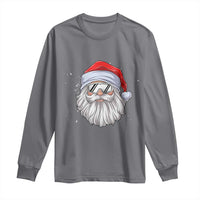 Skiing Santa Face Christmas Long Sleeve Shirt Retro Ski Goggles Winter Sports Skiing Gift Snowboard - Wonder Print Shop