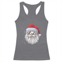Skiing Santa Face Christmas Racerback Tank Top Retro Ski Goggles Winter Sports Skiing Gift Snowboard - Wonder Print Shop