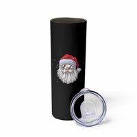 Skiing Santa Face Christmas Skinny Tumbler Retro Ski Goggles Winter Sports Skiing Gift Snowboard - Wonder Print Shop