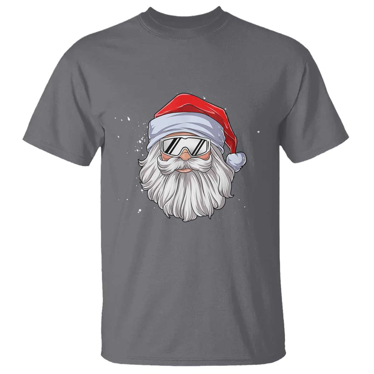 Skiing Santa Face Christmas T Shirt Retro Ski Goggles Winter Sports Skiing Gift Snowboard - Wonder Print Shop