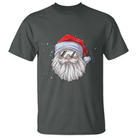 Skiing Santa Face Christmas T Shirt Retro Ski Goggles Winter Sports Skiing Gift Snowboard - Wonder Print Shop