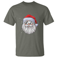 Skiing Santa Face Christmas T Shirt Retro Ski Goggles Winter Sports Skiing Gift Snowboard - Wonder Print Shop