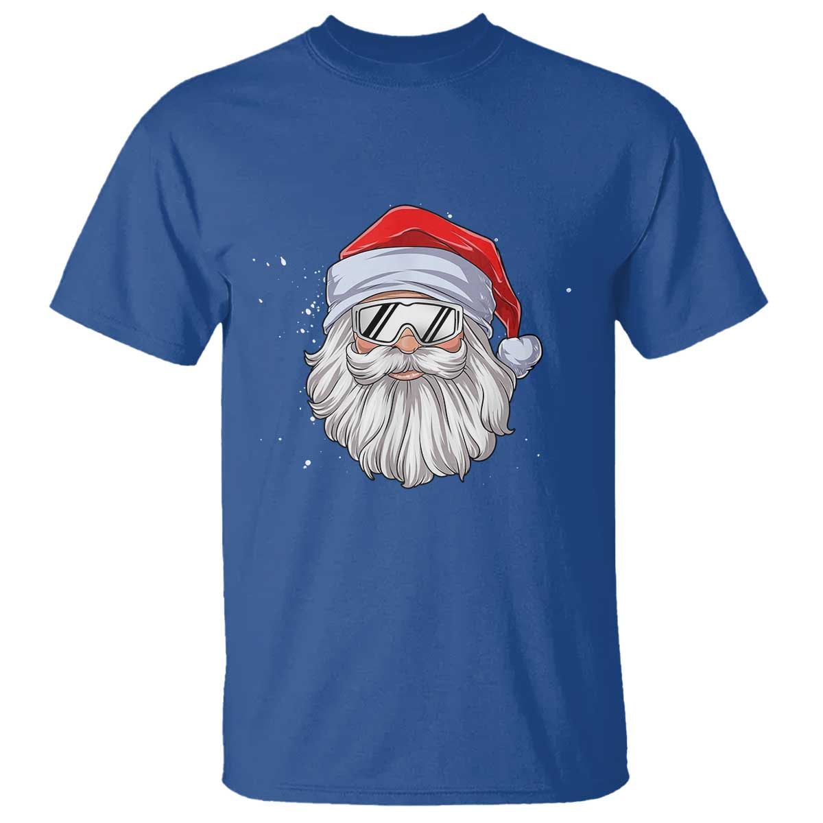 Skiing Santa Face Christmas T Shirt Retro Ski Goggles Winter Sports Skiing Gift Snowboard - Wonder Print Shop