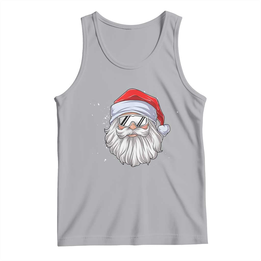 Skiing Santa Face Christmas Tank Top Retro Ski Goggles Winter Sports Skiing Gift Snowboard - Wonder Print Shop