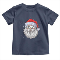 Skiing Santa Face Christmas Toddler T Shirt Retro Ski Goggles Winter Sports Skiing Gift Snowboard - Wonder Print Shop